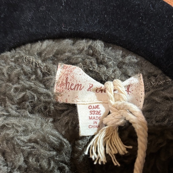 NWT Hem & Thread Olive Cozy Sherpa Sweater Jacket - Picture 8 of 11